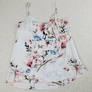 White House Black Market Women’s Floral Printed Camisole Top Tank-Size Small
